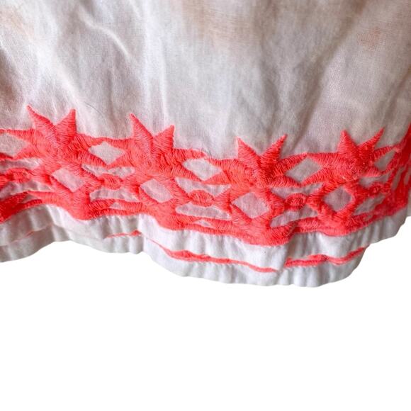 Basta Surf Embroidered Beach Swim Coverup size medium Neon Pink Yellow - Picture 6 of 7